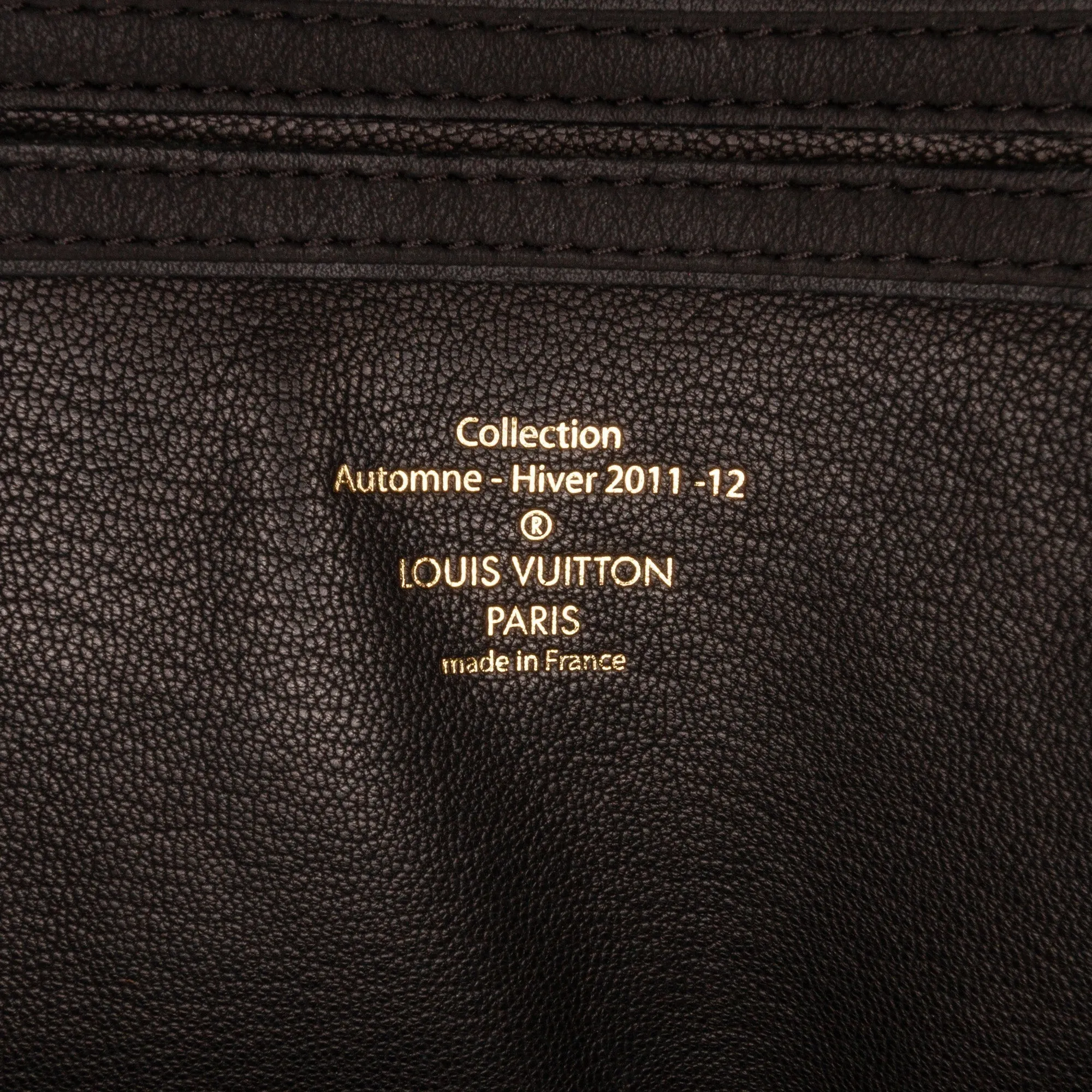 Black Louis Vuitton Cuir Obsession Lockit East-West HandBag