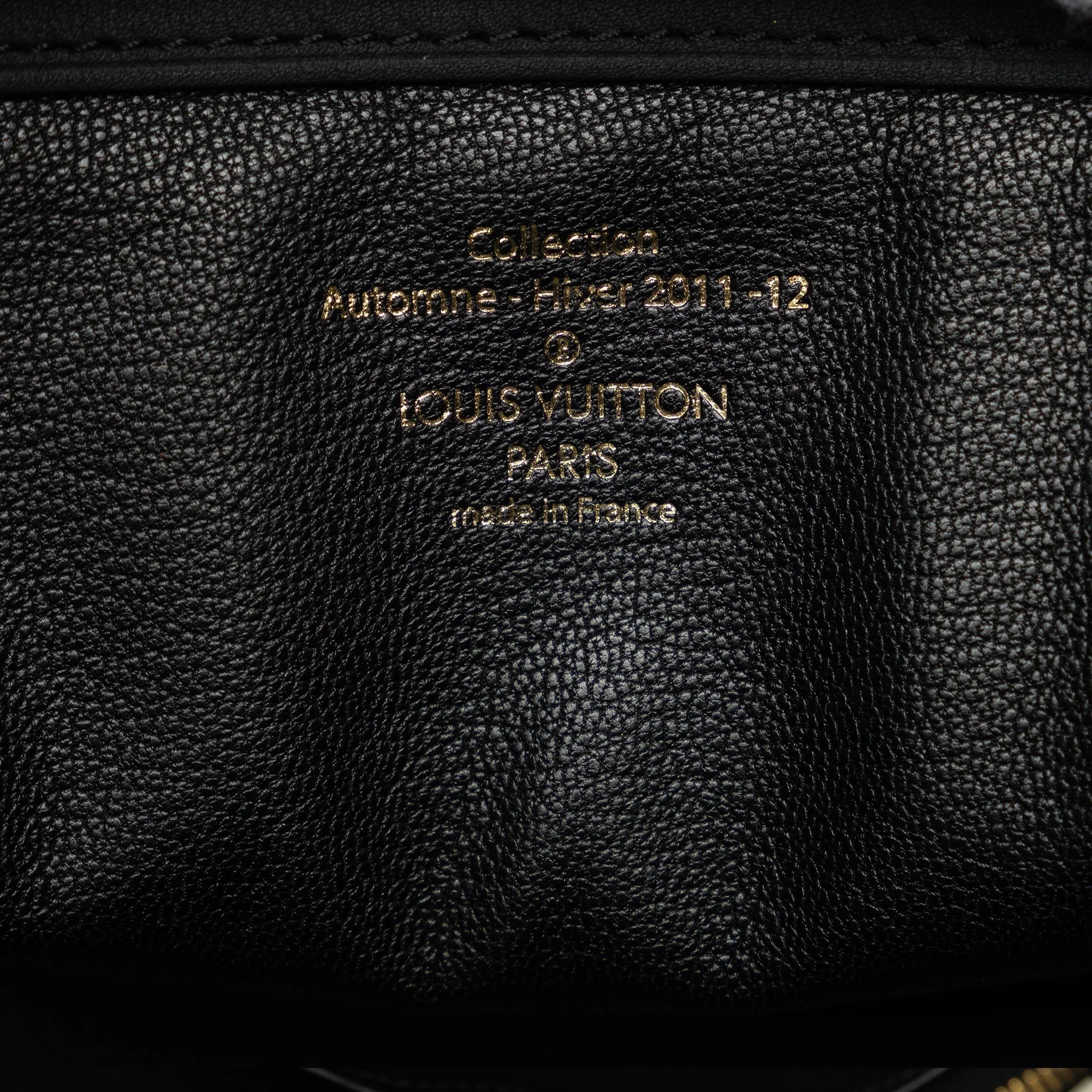 Black Louis Vuitton Cuir Obsession Lockit East-West HandBag