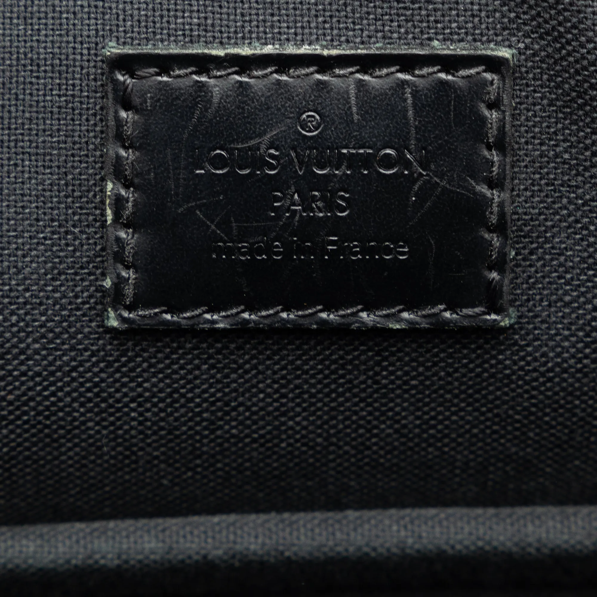Black Louis Vuitton Damier Graphite Icare Business Bag