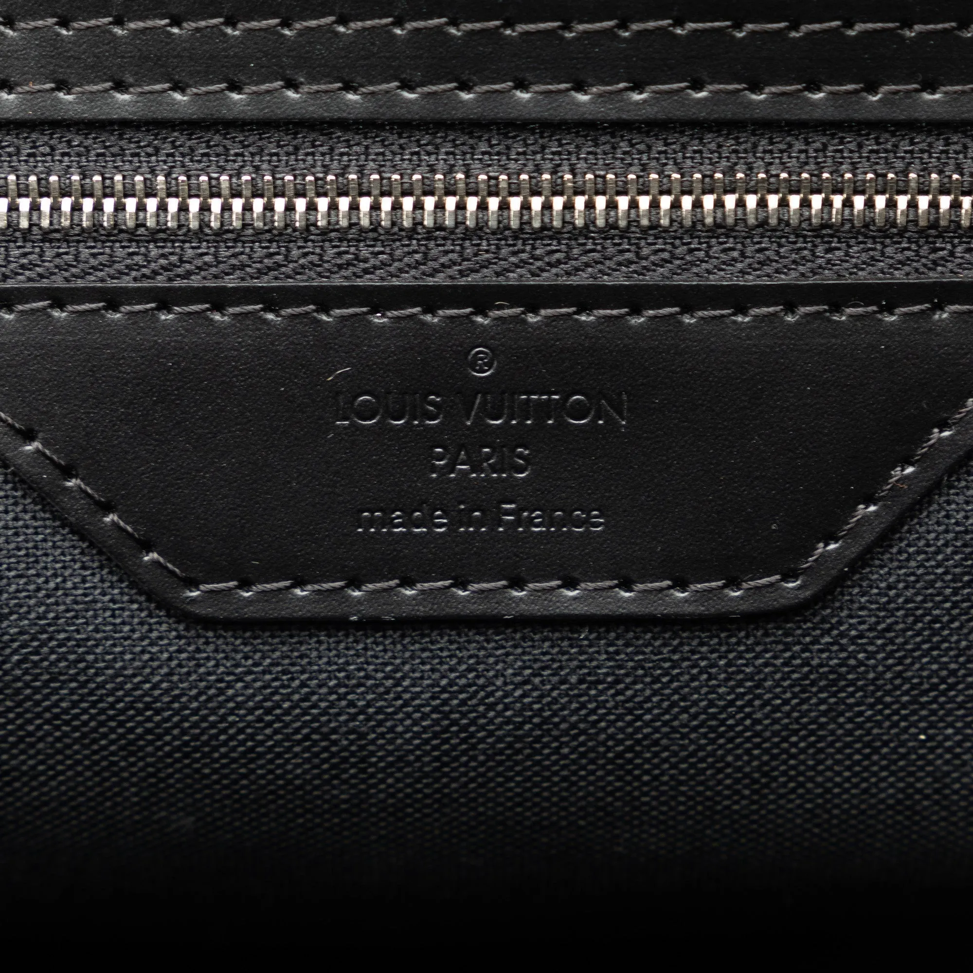 Black Louis Vuitton Damier Graphite Sac Leoh
