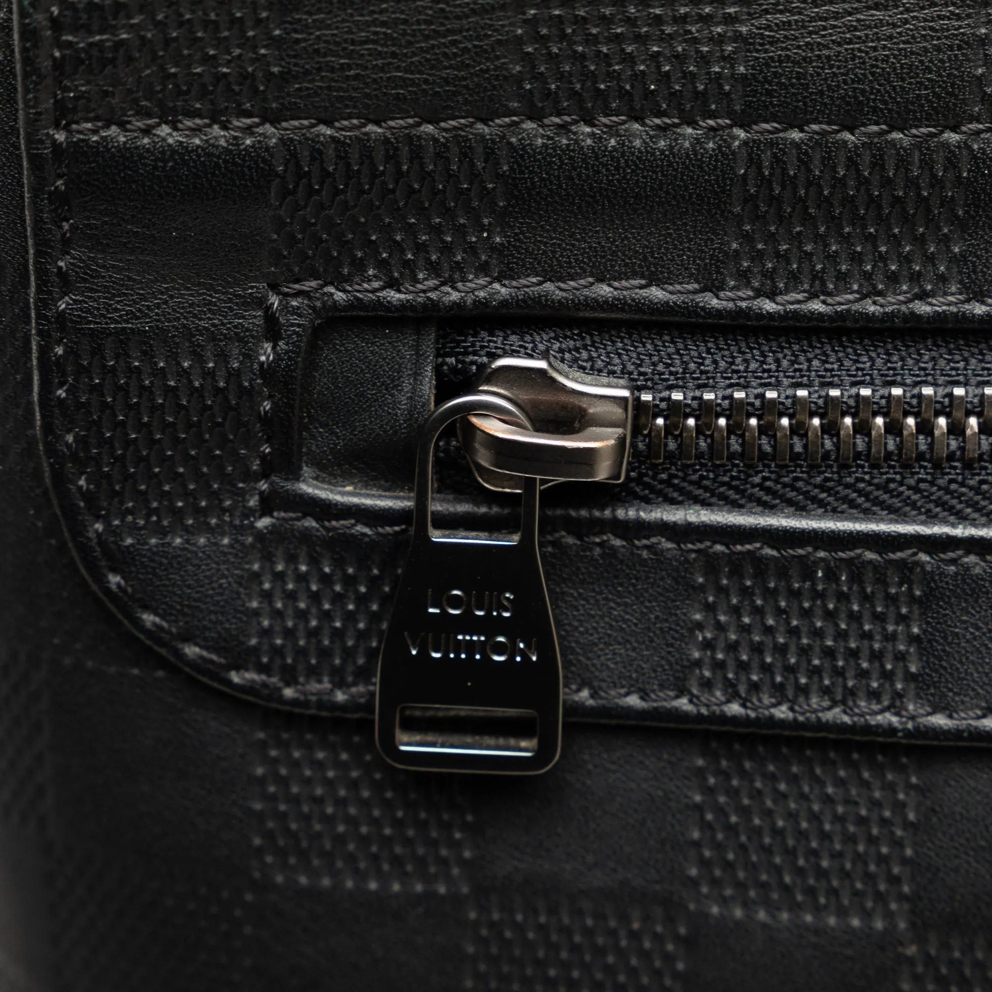 Black Louis Vuitton Damier Infini District PM Crossbody Bag