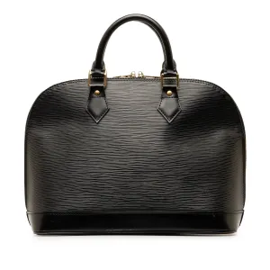 Black Louis Vuitton Epi Alma PM HandBag