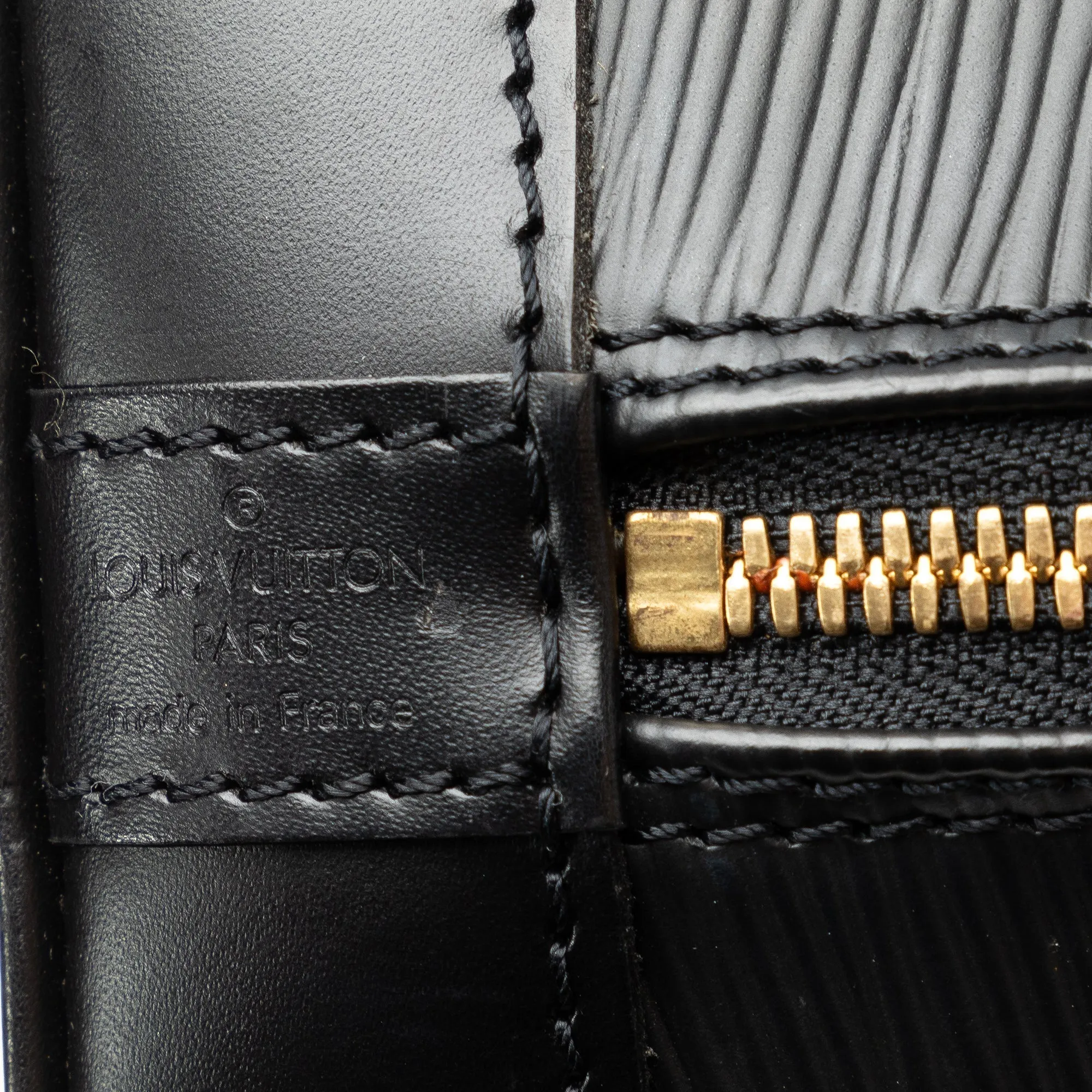 Black Louis Vuitton Epi Alma PM HandBag