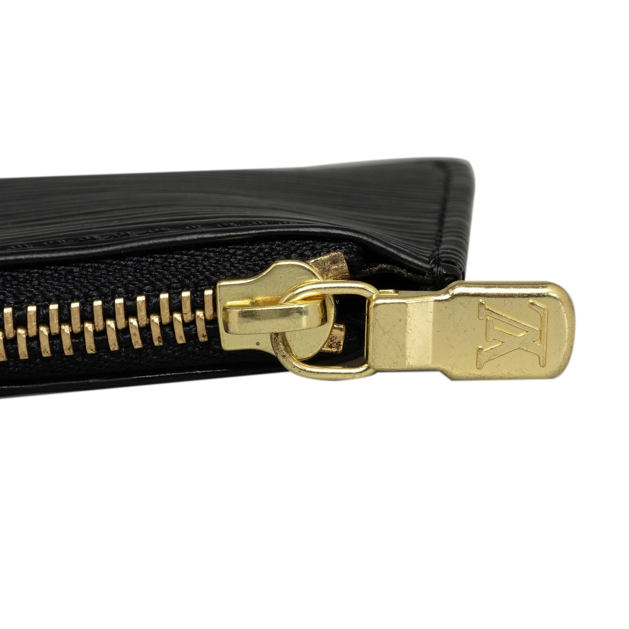 Black Louis Vuitton Epi Pochette Cles Coin Pouch