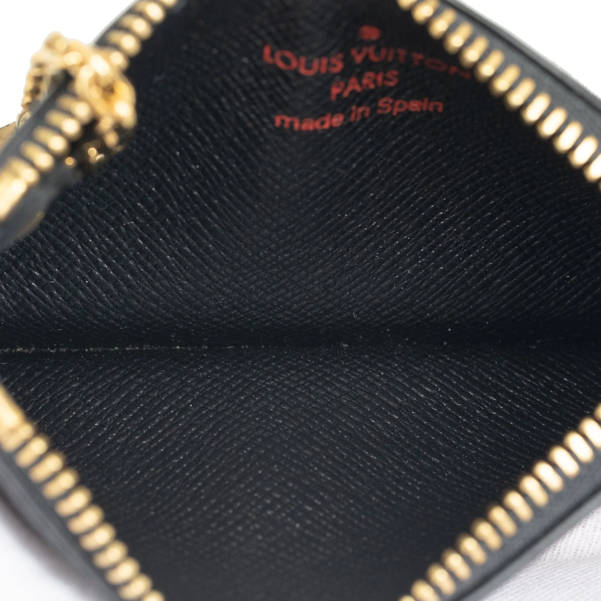 Black Louis Vuitton Epi Pochette Cles Coin Pouch