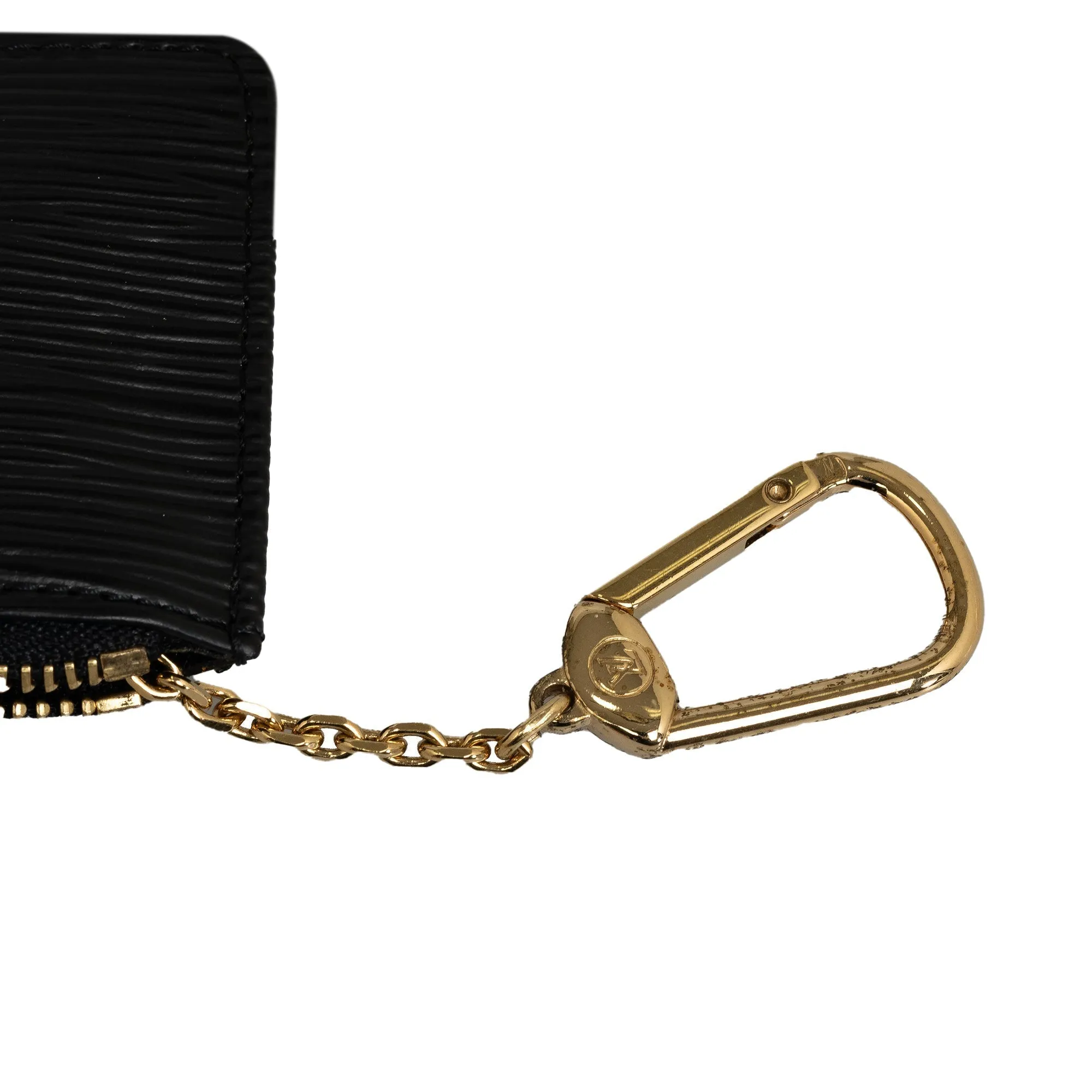 Black Louis Vuitton Epi Pochette Cles Coin Pouch