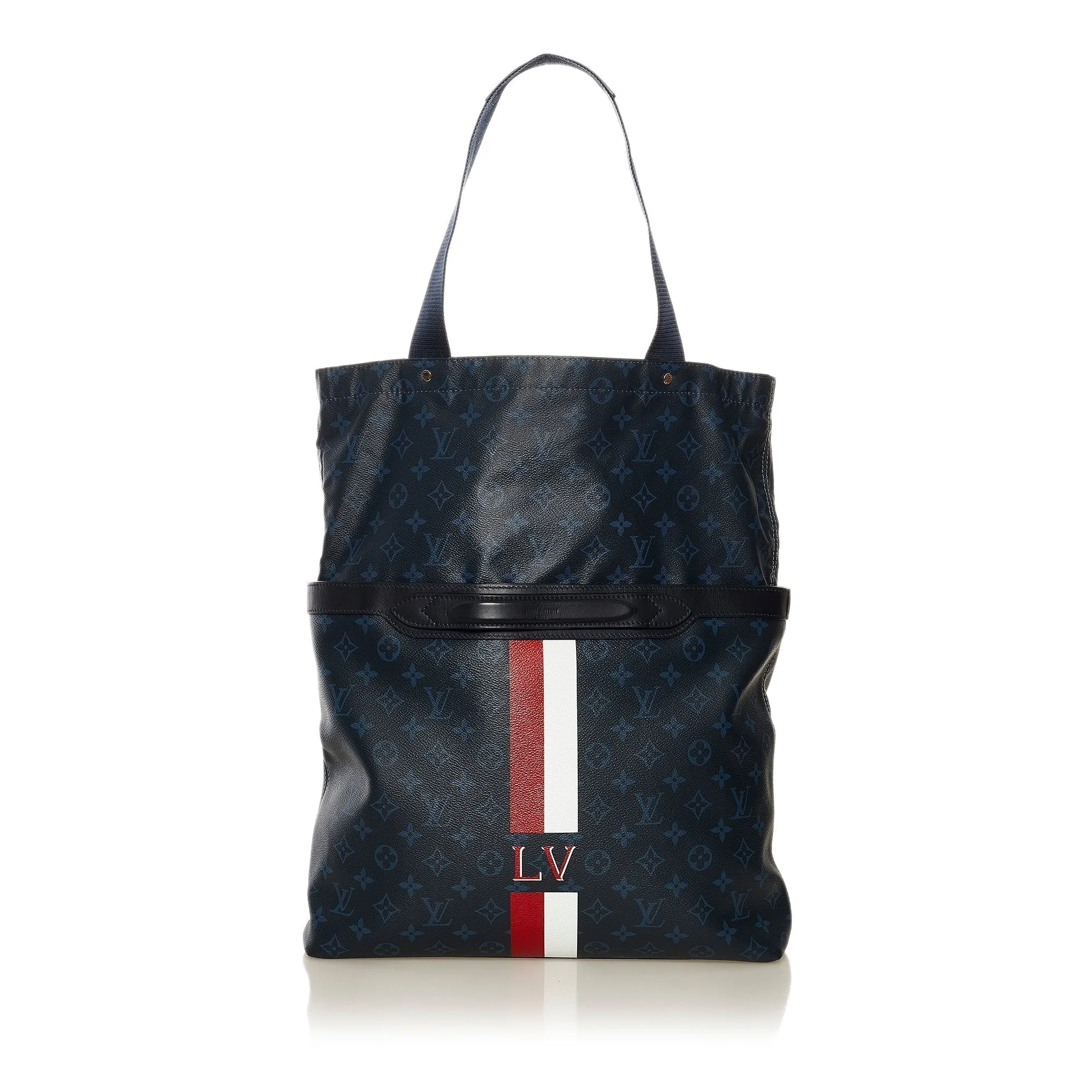 Black Louis Vuitton Monogram Cobalt Stripe Ultralight Bag