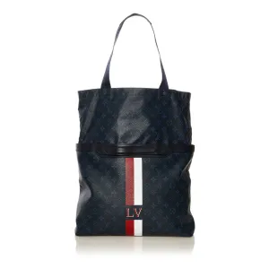 Black Louis Vuitton Monogram Cobalt Stripe Ultralight Bag