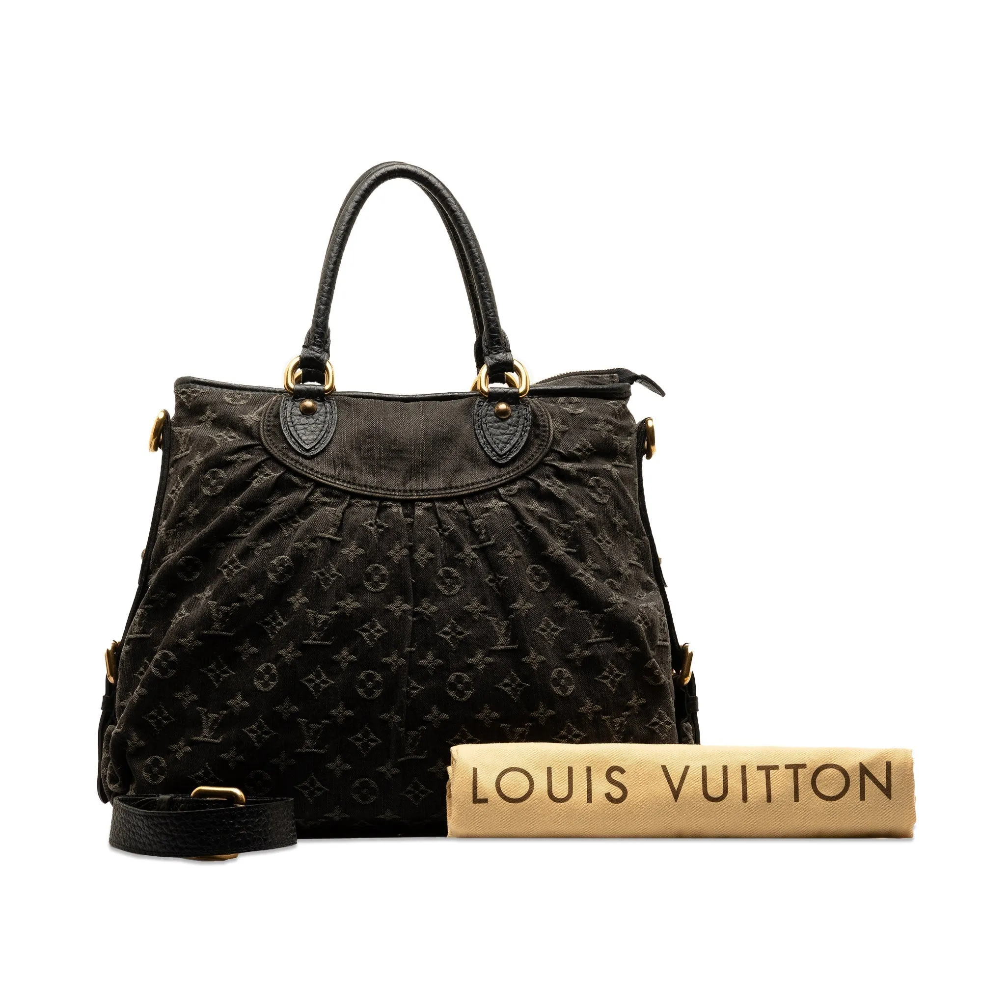Black Louis Vuitton Monogram Denim Neo Cabby GM Satchel