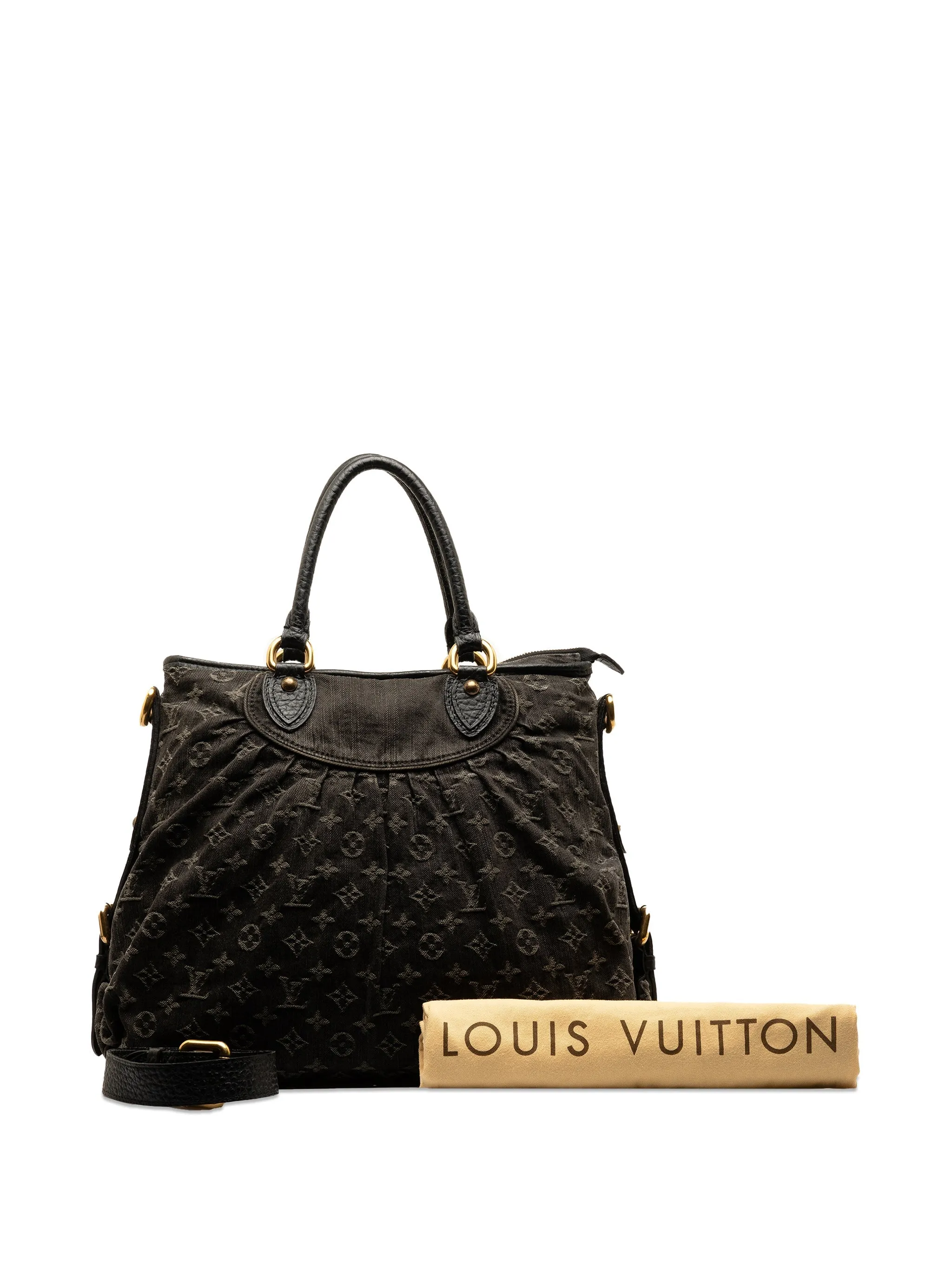 Black Louis Vuitton Monogram Denim Neo Cabby GM Satchel