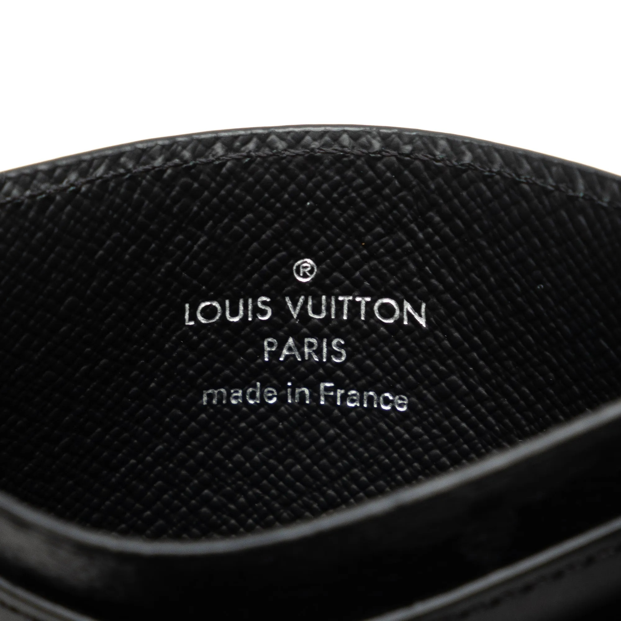 Black Louis Vuitton Monogram Eclipse Porte Cartes Double Card Holder