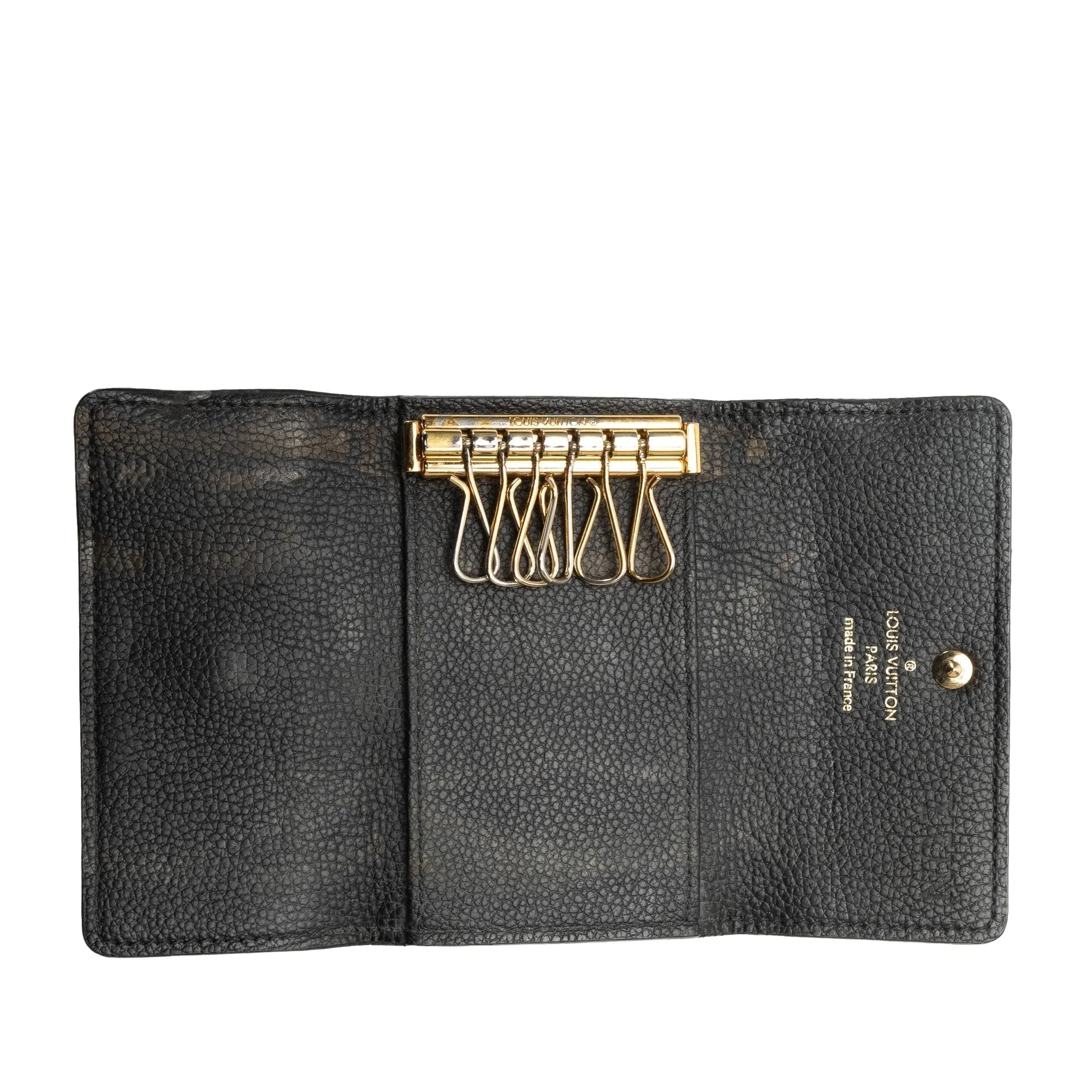 Black Louis Vuitton Monogram Empreinte 6 Key Holder