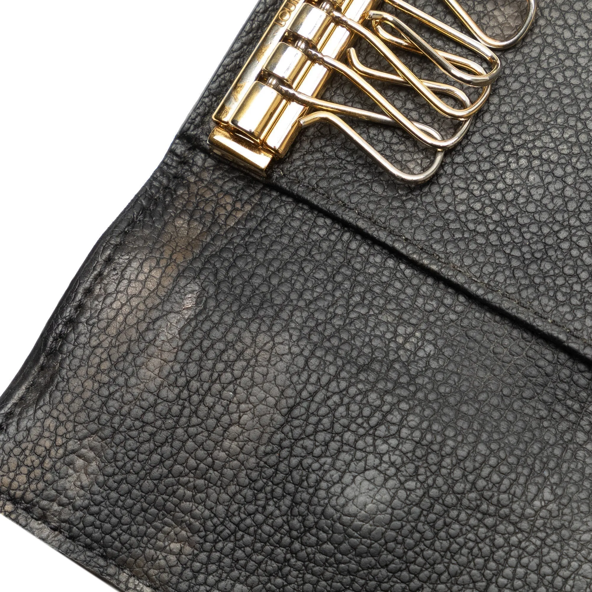 Black Louis Vuitton Monogram Empreinte 6 Key Holder