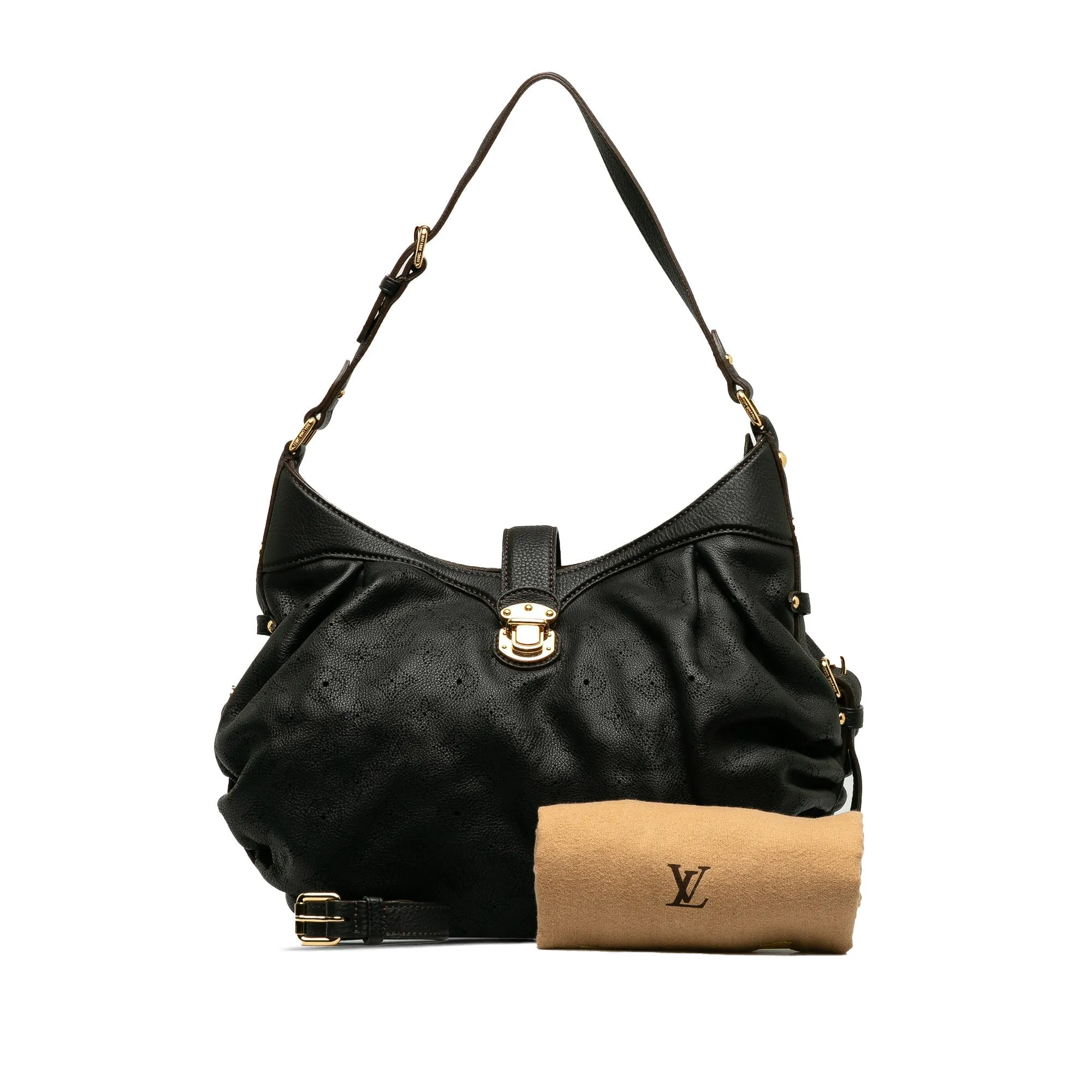 Black Louis Vuitton Monogram Mahina XS Crossbody Bag