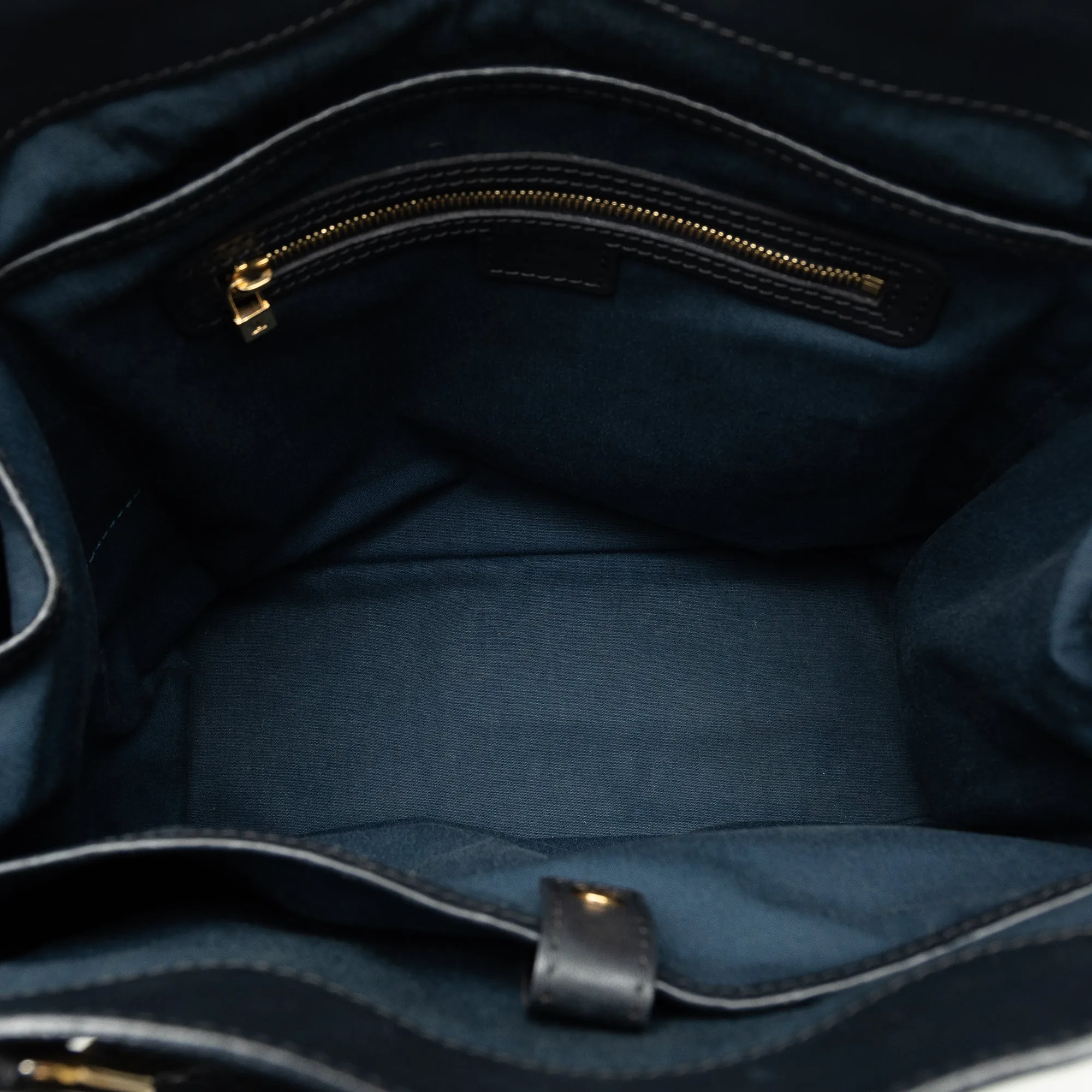 Black Louis Vuitton Monogram Mini Lin Lucille GM Tote Bag