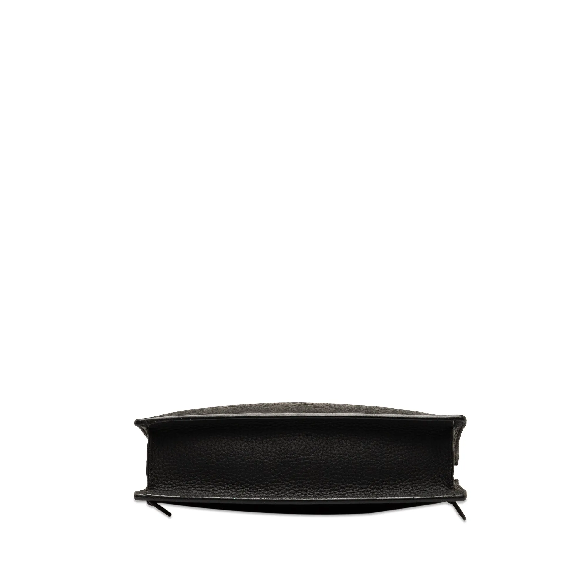 Black Louis Vuitton Monogram Taurillon Sac Plat Satchel