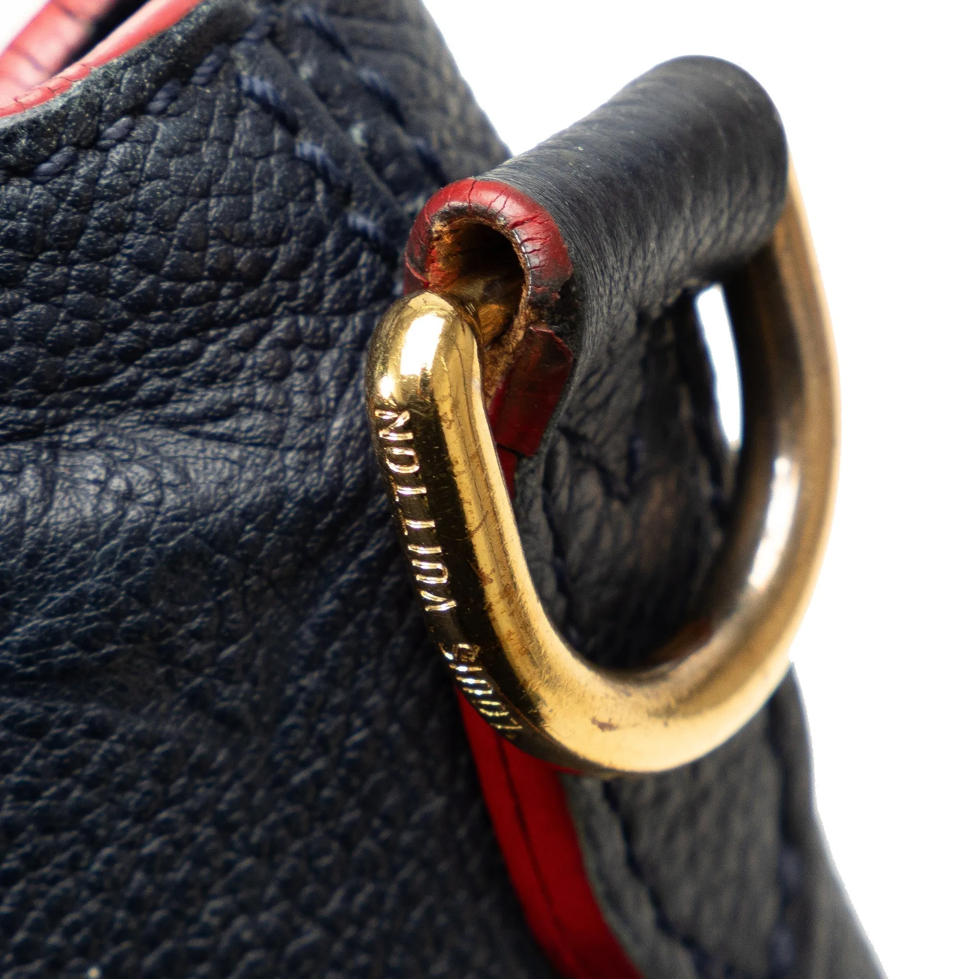 Blue Louis Vuitton Monogram Empreinte Melie Satchel