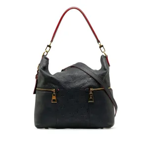 Blue Louis Vuitton Monogram Empreinte Melie Satchel