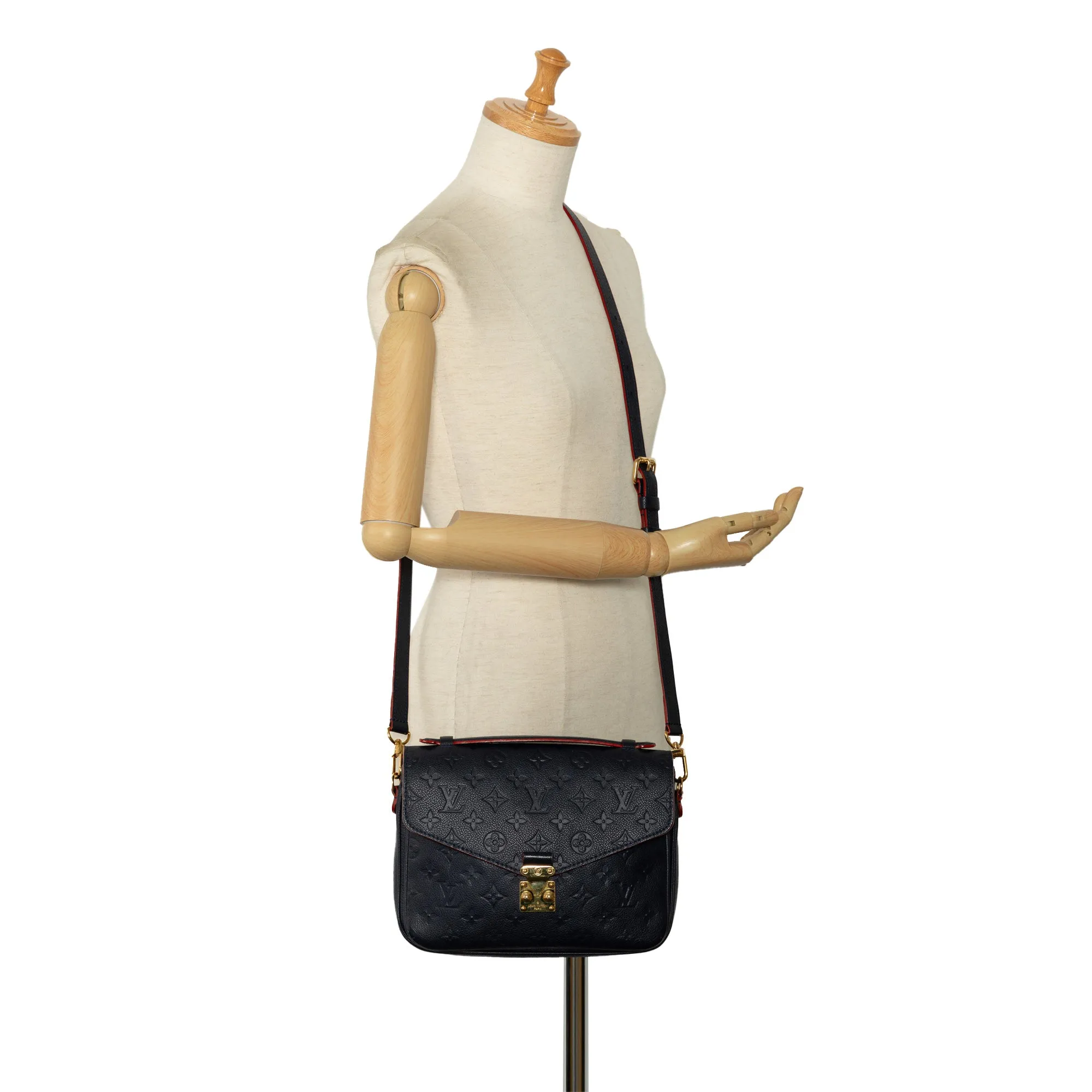 Blue Louis Vuitton Monogram Empreinte Pochette Metis