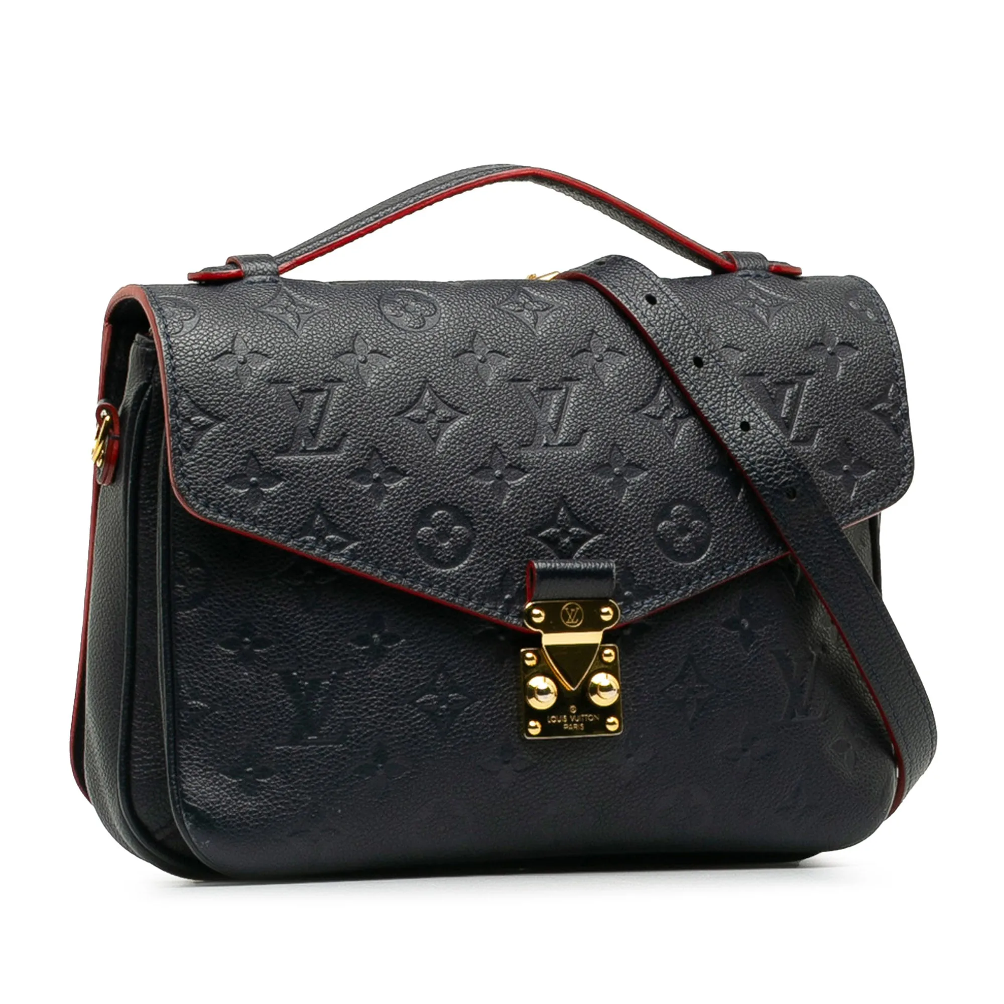 Blue Louis Vuitton Monogram Empreinte Pochette Metis