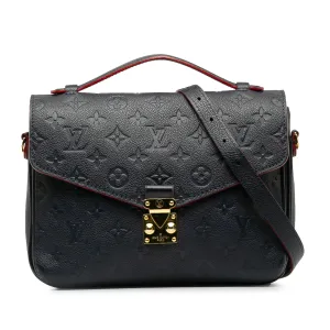 Blue Louis Vuitton Monogram Empreinte Pochette Metis