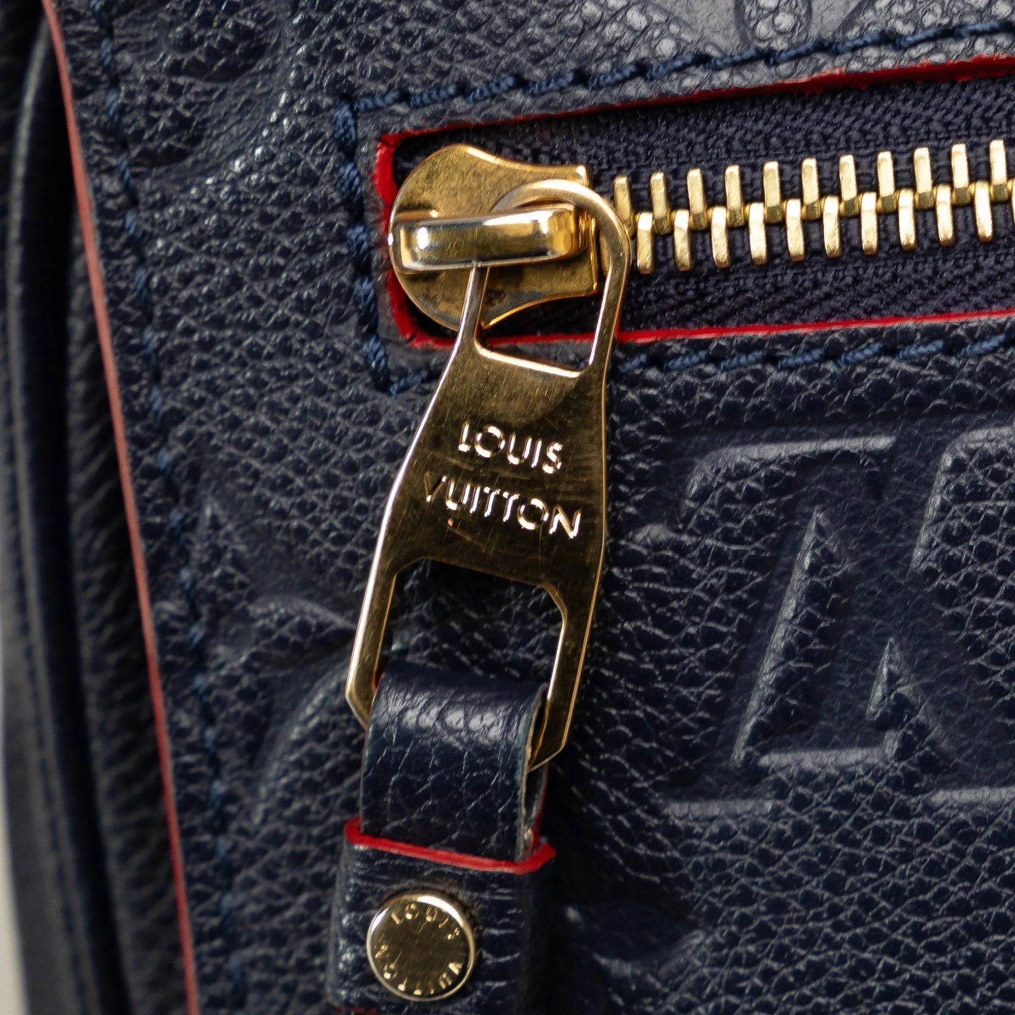 Blue Louis Vuitton Monogram Empreinte Pochette Metis