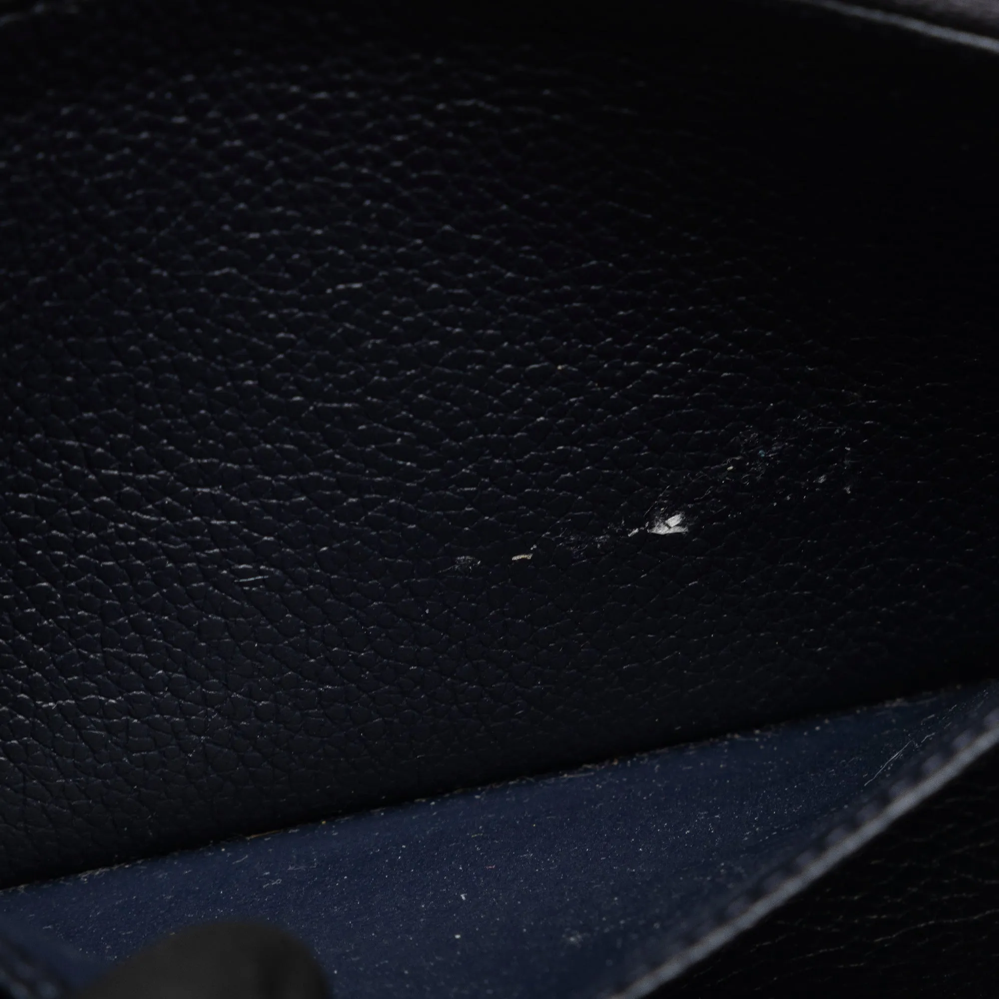 Blue Louis Vuitton Monogram Empreinte Portefeuille Sarah Wallet