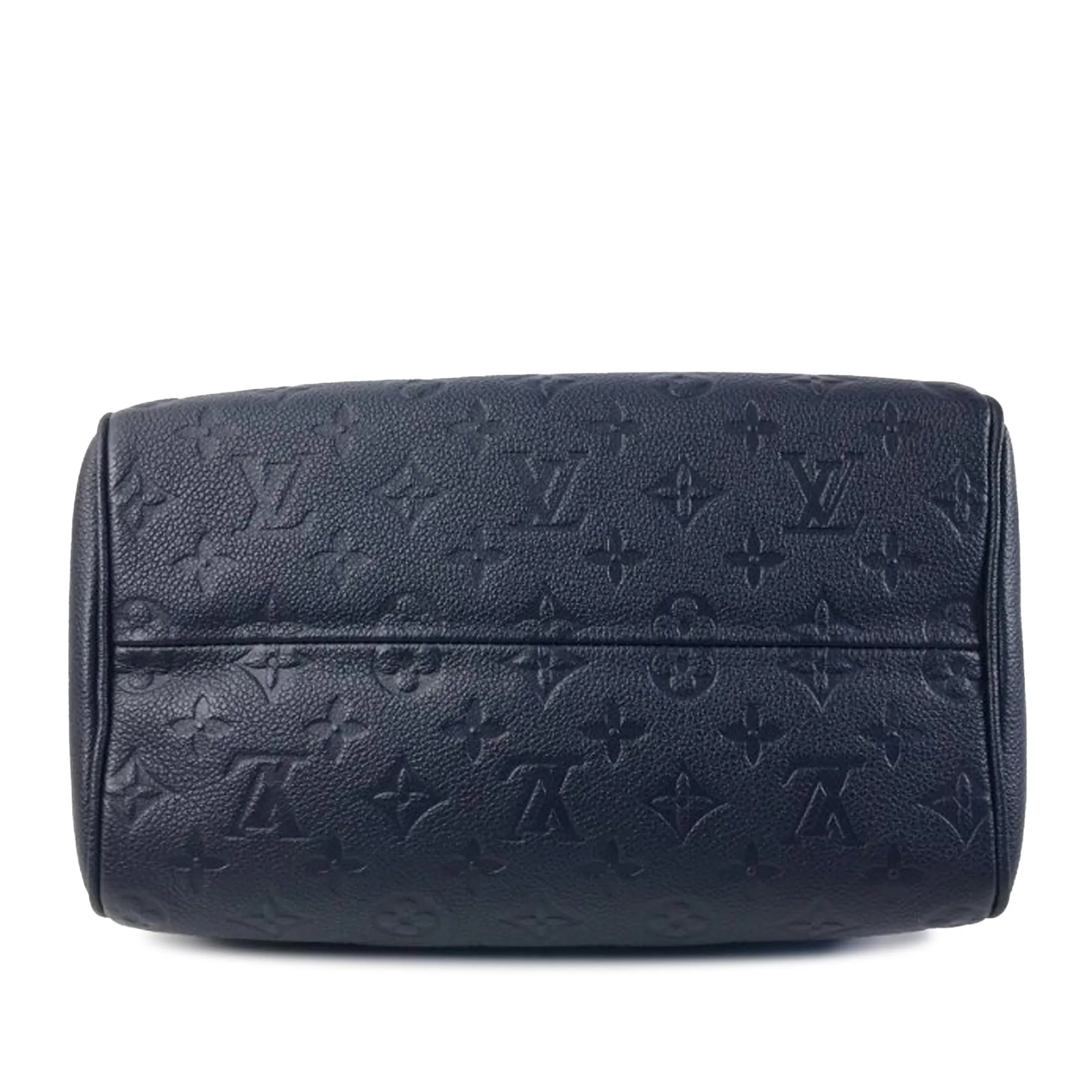 Blue Louis Vuitton Monogram Empreinte Speedy Bandouliere 25 Satchel