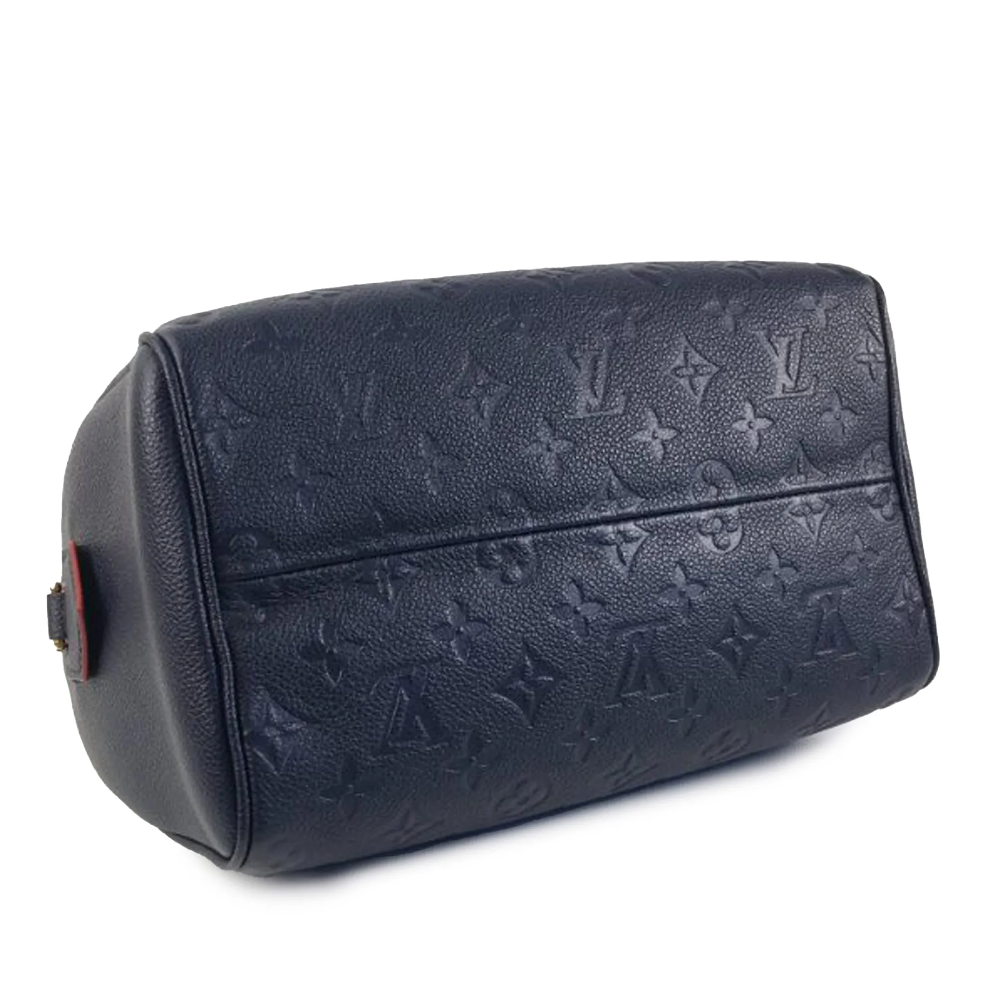 Blue Louis Vuitton Monogram Empreinte Speedy Bandouliere 25 Satchel