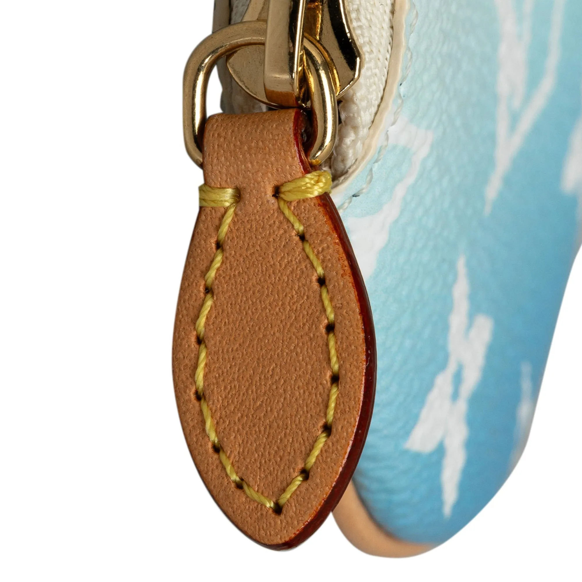 Blue Louis Vuitton Monogram Giant By The Pool Multi Pochette Lanyard Key Holder Coin Pouch