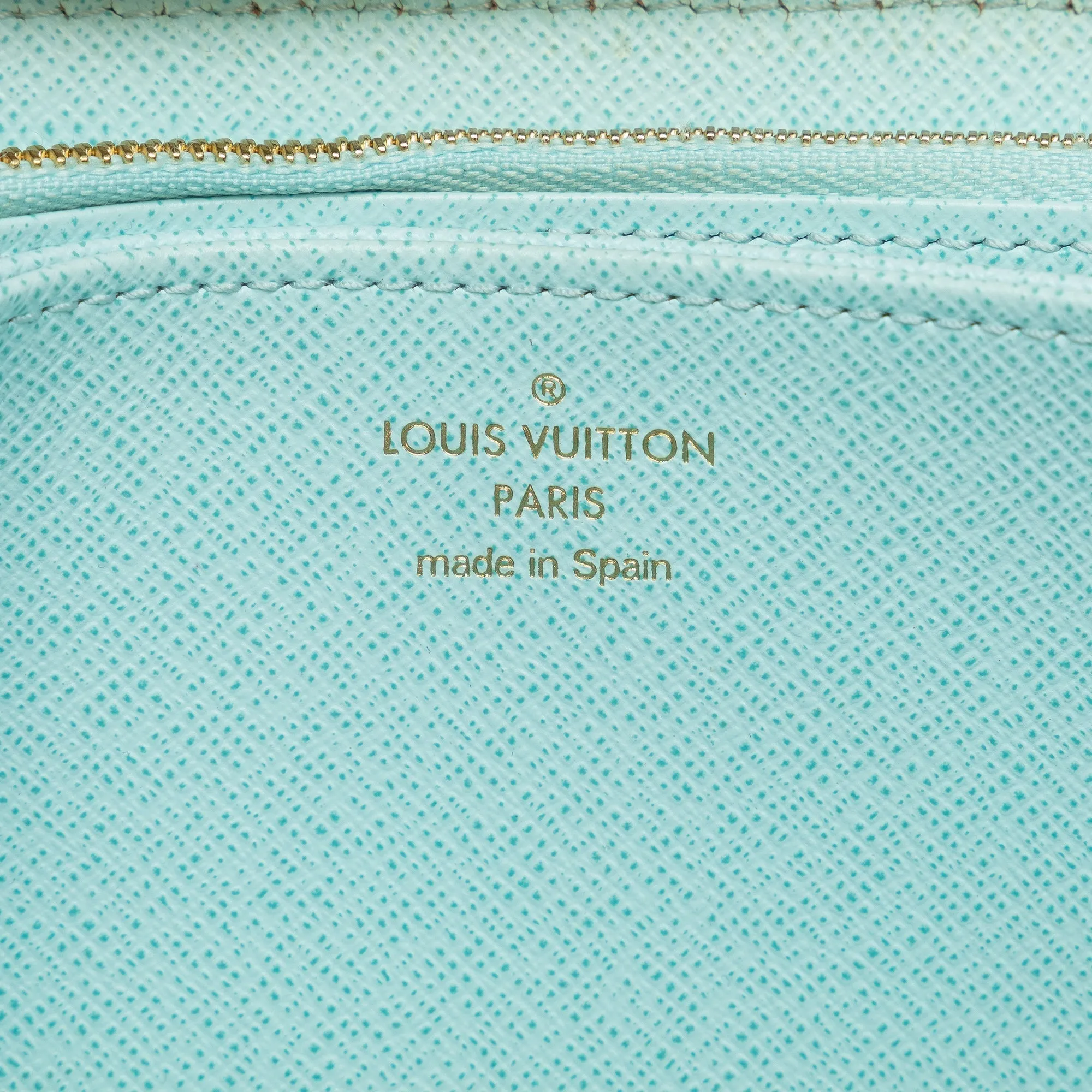 Blue Louis Vuitton Monogram Giant By The Pool Zippy Wallet