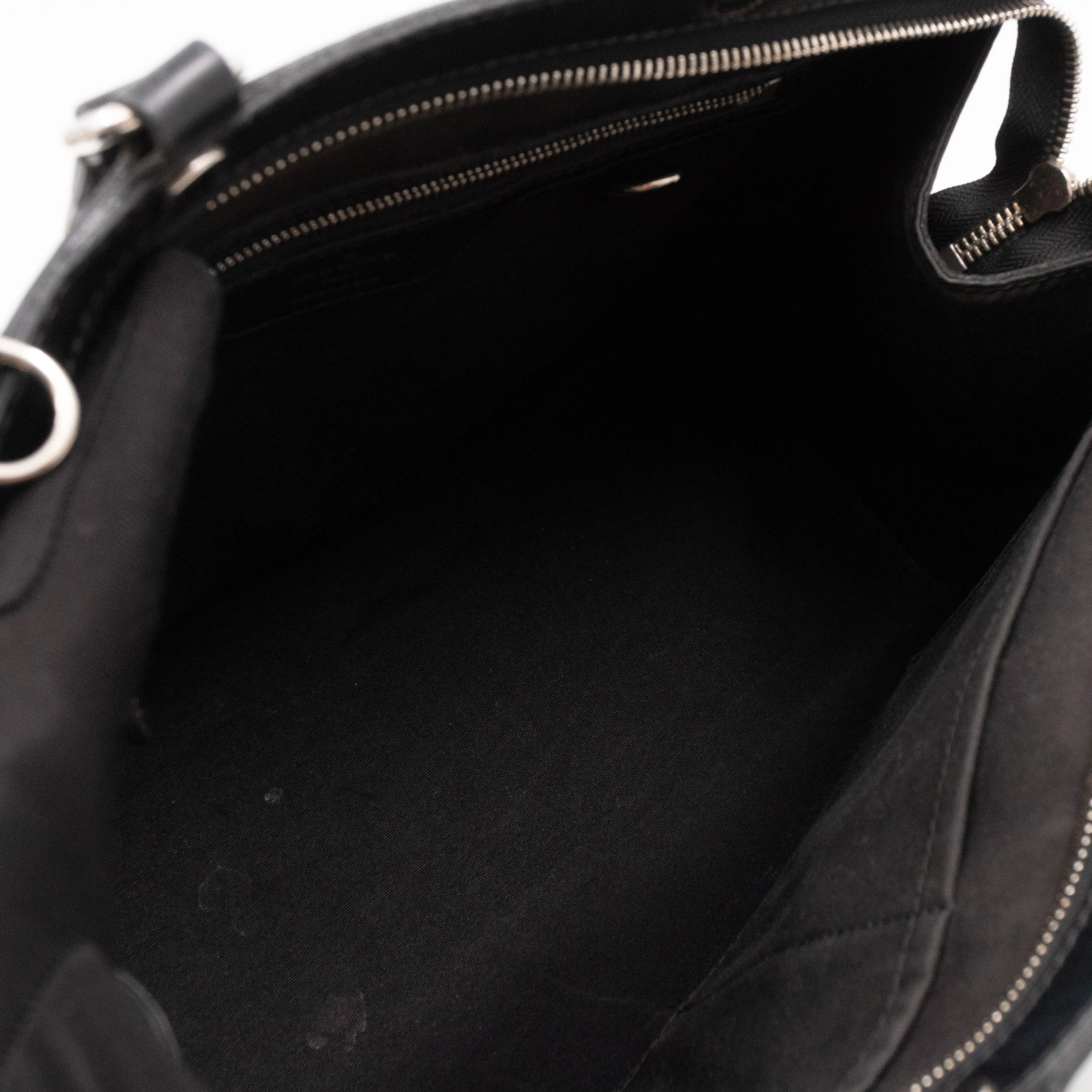 Brea MM Black Epi Leather with Rouge Silver Charm