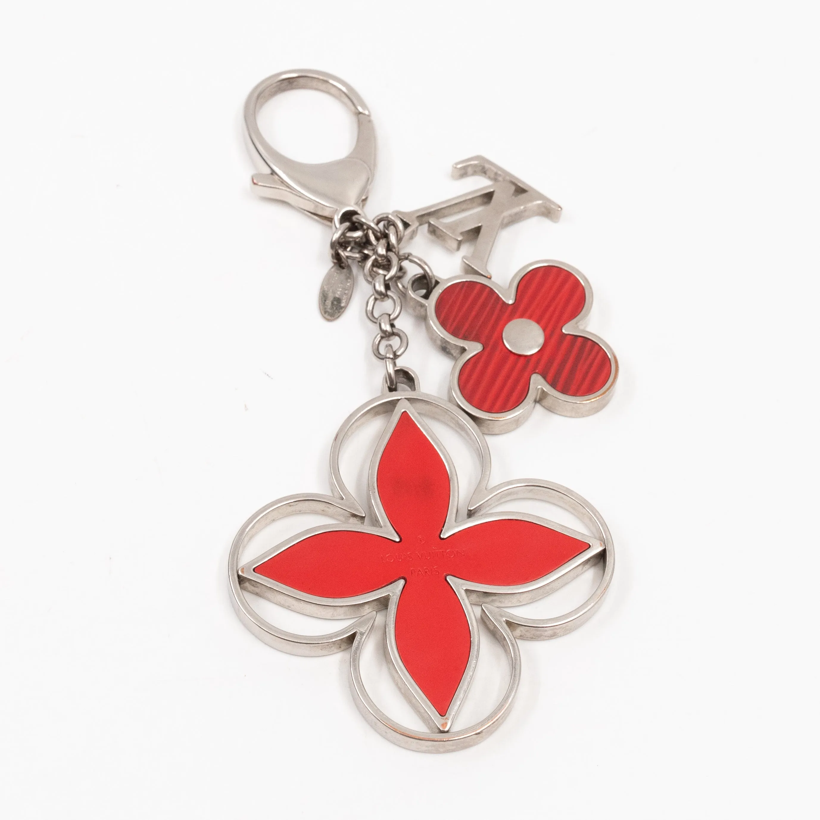 Brea MM Black Epi Leather with Rouge Silver Charm