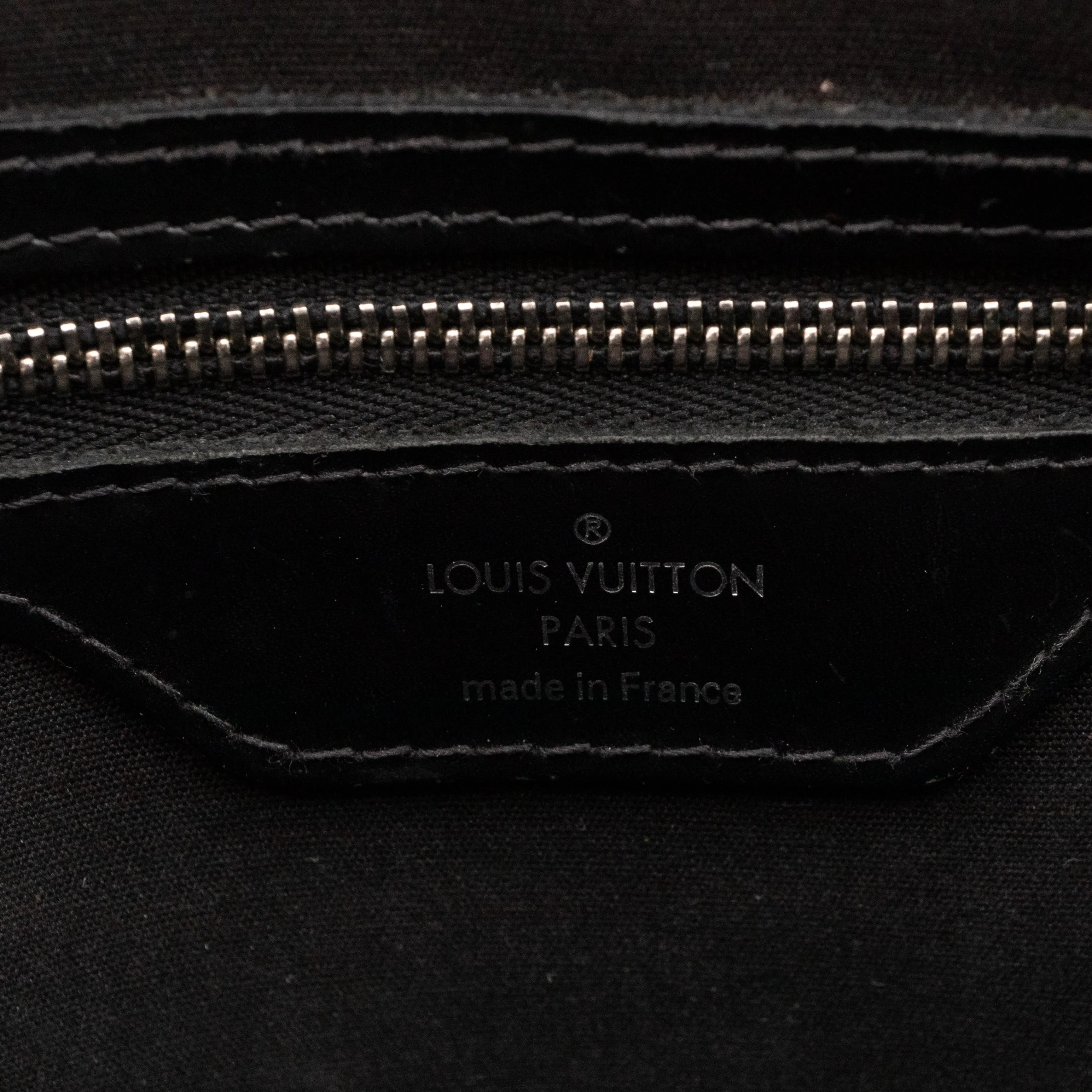 Brea MM Black Epi Leather with Rouge Silver Charm