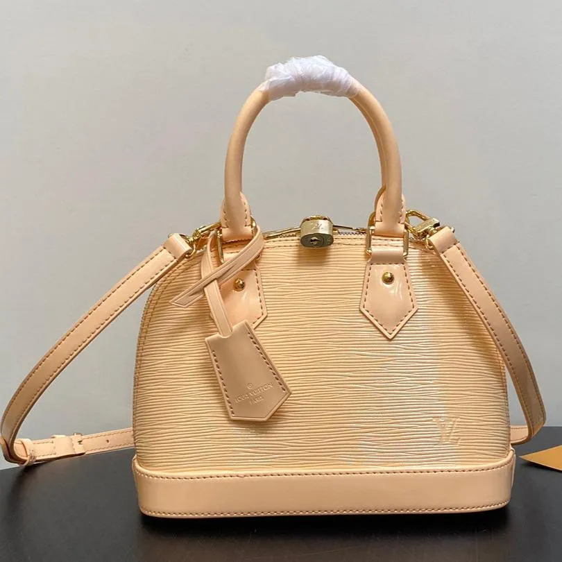 Louis Vuitton alma bb 23 beige epi calfskin