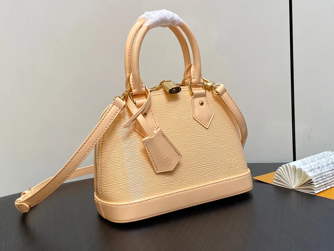 Louis Vuitton alma bb 23 beige epi calfskin
