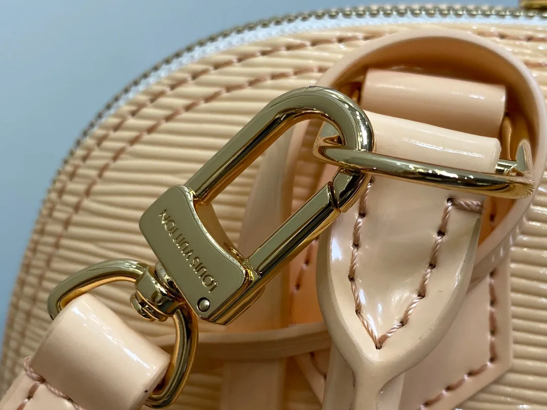 Louis Vuitton alma bb 23 beige epi calfskin