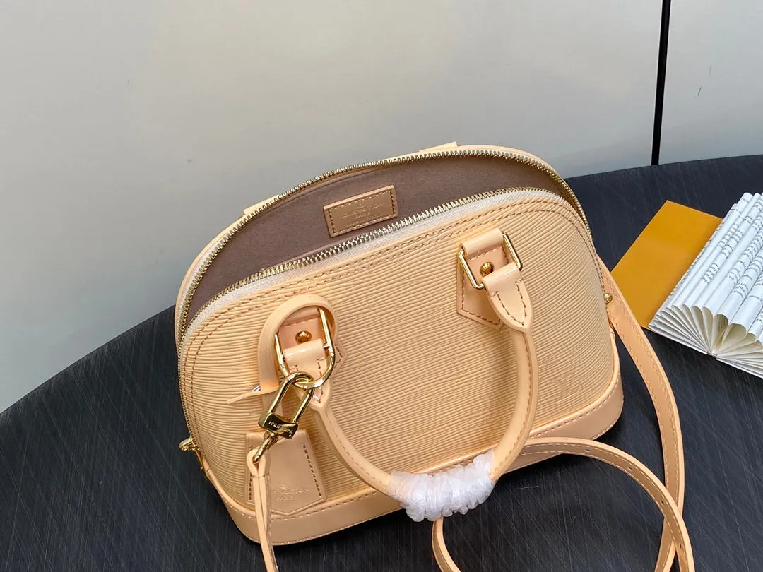 Louis Vuitton alma bb 23 beige epi calfskin