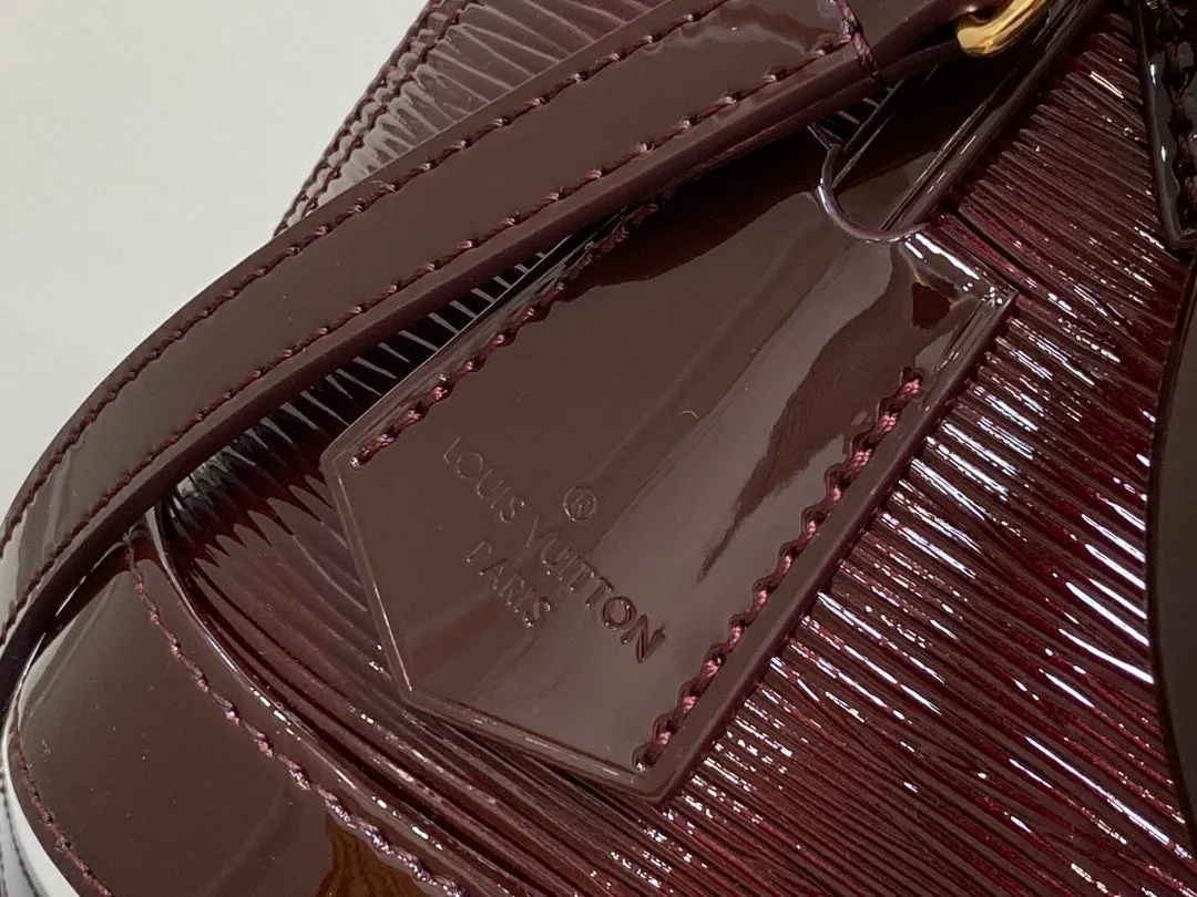 Louis Vuitton alma bb 23 bordeaux red epi calfskin