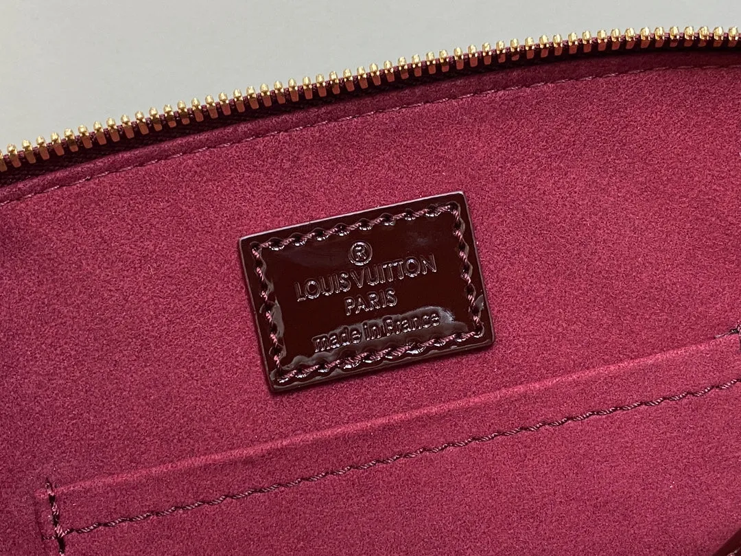 Louis Vuitton alma bb 23 bordeaux red epi calfskin