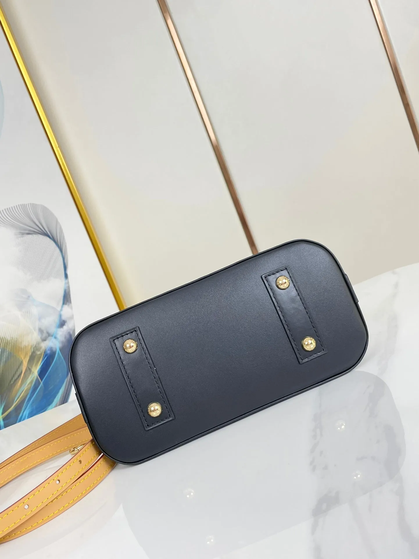 Louis Vuitton ALMA  BB 25 IN WHITE MONOGRAM DUNE CANVAS GOLD HARDWARE
